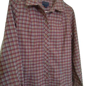 Pendleton Medium Women's Violet Orange Gray Plaid